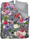 Snoozing Bloom - Flanel - Dekbedovertrek - Lits-jumeaux - 240x200/220 Cm - Multi Kleur