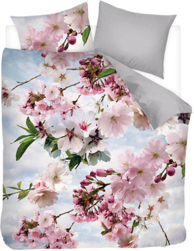 Snoozing Blossomtree - Flanel - Dekbedovertrek - Lits-jumeaux - 240x200/220 Cm - Multi Kleur