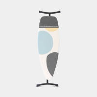 Brabantia Strijkplank D, 135x45 Cm Spring Bubbles Met Hittebestendige Parkeerplaats - Black