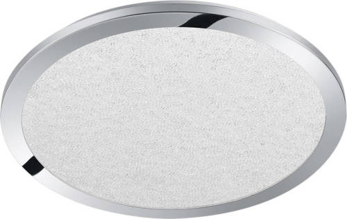 BES LED Led Plafondlamp - Trion Ceaniry - Opbouw Rond 24w - Spatwaterdicht Ip44 - Dimbaar - Warm Wit 3000k - Glans Chroom