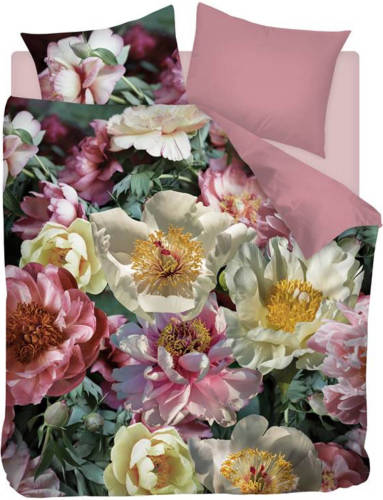 Snoozing Flower Garden - Flanel - Dekbedovertrek - Lits-jumeaux - 240x200/220 Cm - Multi Kleur