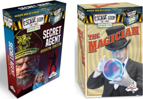 Identity Games Escape Room Uitbreidingsbundel - 2 Stuks - Uitbreiding Magician & Uitbreiding Secret Agent