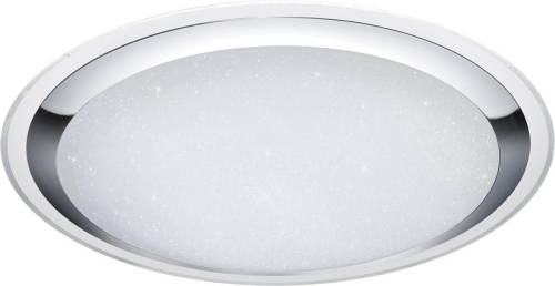 BES LED Led Plafondlamp - Trion Mikany - 95w - Aanpasbare Kleur - Dimbaar - Afstandsbediening - Rond - Mat Wit