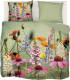 Snoozing Foxglove - Flanel - Dekbedovertrek - Lits-jumeaux - 240x200/220 Cm - Groen