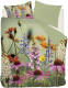 Snoozing Foxglove - Flanel - Dekbedovertrek - Lits-jumeaux - 240x200/220 Cm - Groen