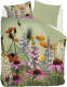 Snoozing Foxglove - Flanel - Dekbedovertrek - Tweepersoons - 200x200/220 Cm - Groen