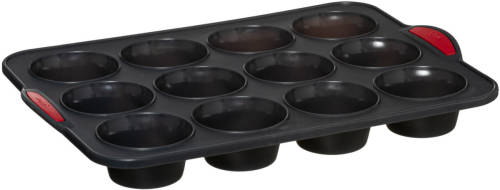 4Goodz Siliconen Bakvorm 12 Muffins Met Vaste Randen - 33x23x3,5 Cm