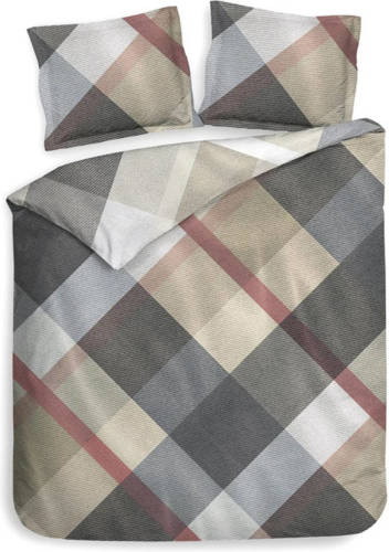 Heckett & Lane Dekbedovertrek Travis - Diamond Beige - Lits-jumeaux 240x200/220 Cm