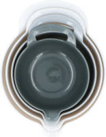 Alpina Mengkommenset - 4 Stuks - Beslagkommen Met Handvat - 1,2-1,65-2,4-3 Liter - Antislip - Wit En Grijs