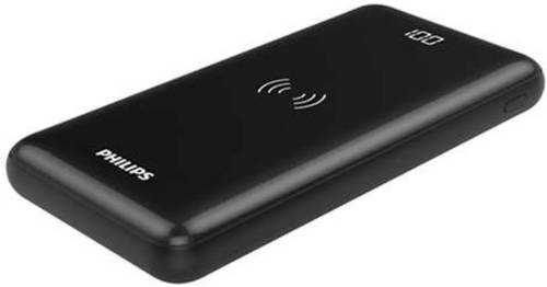 Philips Dlp1011q/00 Powerbank - 10000mah - Qi - 2 Usb-poorten - Power Delivery - Zwart