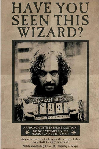 Pyramid Harry Potter Wanted Sirius Black Poster 61x91,5cm