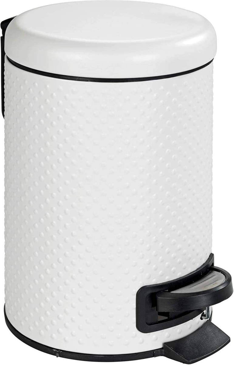 Wenko Pedaalemmer Punto 3 Liter 22,5 X 25 Cm Staal Wit