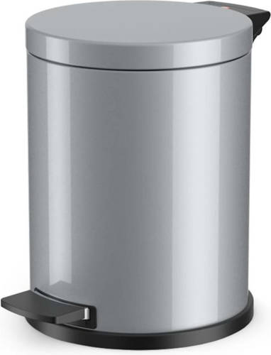 Hailo Pedaalemmer Met Gegalvaniseerde Binnenemmer Solid M 12 L Zilver