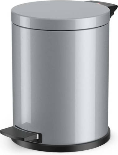 Hailo Pedaalemmer Solid M 12 L Zilverkleurig