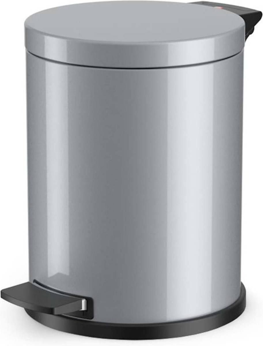 Hailo Pedaalemmer Solid M 12 L Zilverkleurig