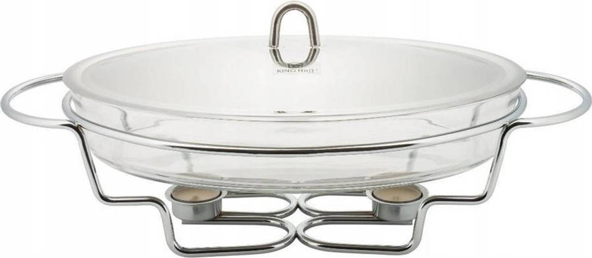 KINGHOFF 1411- Warmhoudschaal - Rechaud - Rond - 3.2 Liter