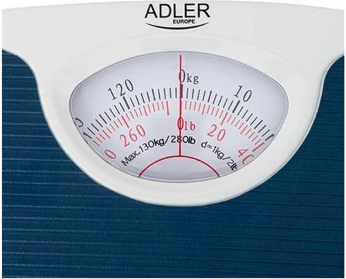 Adler Ad 8151 - Analoge Weegschaal - Blauw - Tot 130 Kg