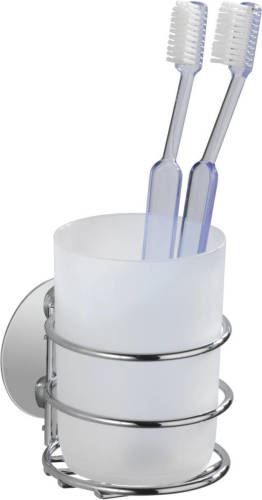 Wenko Tandenborstelhouder Turbo-loc 7,5 X 10 Cm Polyresin Wit