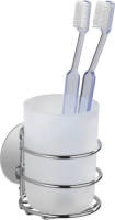 Wenko Tandenborstelhouder Turbo-loc 7,5 X 10 Cm Polyresin Wit