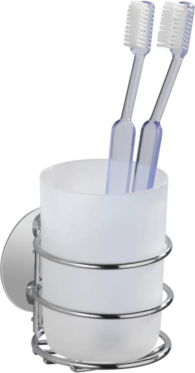 Wenko Tandenborstelhouder Turbo-loc 7,5 X 10 Cm Polyresin Wit