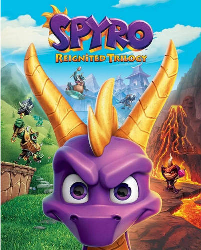 Pyramid Spyro Game Cover Art Poster 40x50cm