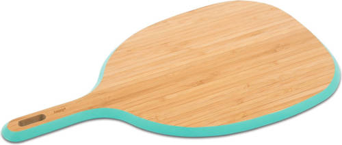 Pebbly Snijplank Met Handvat 43 X 23 Cm Bamboe Turquoise