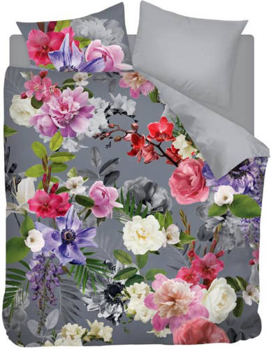 Snoozing Bloom - Flanel - Dekbedovertrek - Tweepersoons - 200x200/220 Cm - Multi Kleur