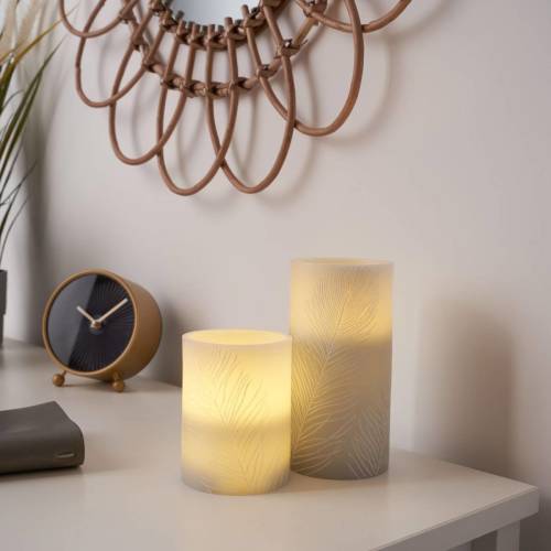 Pauleen Cosy Feather Led-kaarsen Wax - 2 Stuks