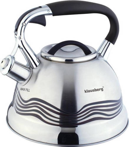 Klausberg Kb-7048 - Fluitketel - 2,7l ? Rvs ? Alle Warmtebronnen