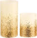 Pauleen Golden Glitter Led-kaarsen Wax - 2 Stuks