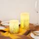 Pauleen Golden Glitter Led-kaarsen Wax - 2 Stuks