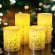 Pauleen Golden Glitter Led-kaarsen Wax - 4 Stuks