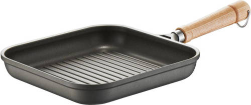 Berndes Grillpan Bonanza 24 X 24 Cm Aluminium/hout Zwart