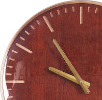 Beliani Brugg - Wandklok-bruin-mdf