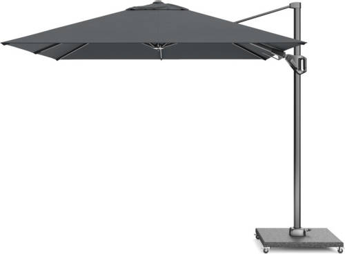 Platinum Voyager Vierkante Zweefparasol T2 2,7x2,7 M. - Antraciet