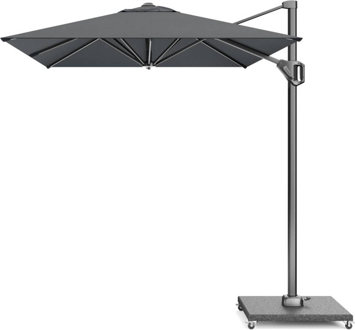 Platinum Voyager Rechthoek Zweefparasol T1 3x2 M. - Antraciet