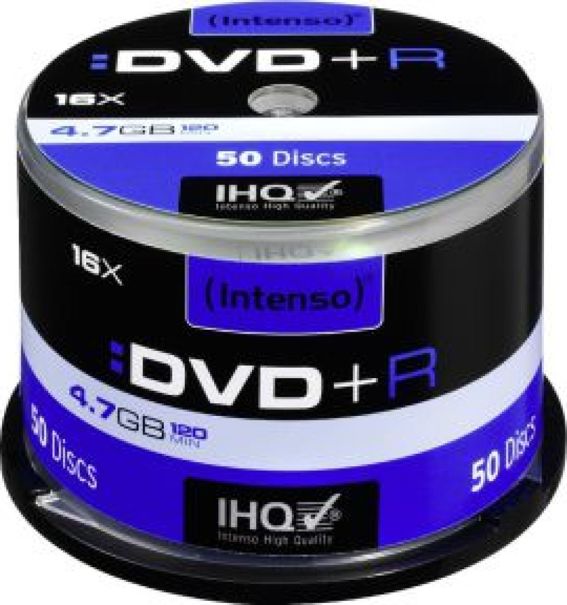 1x50 Intenso DVDR 4.7GB 16x Speed. Cakebox