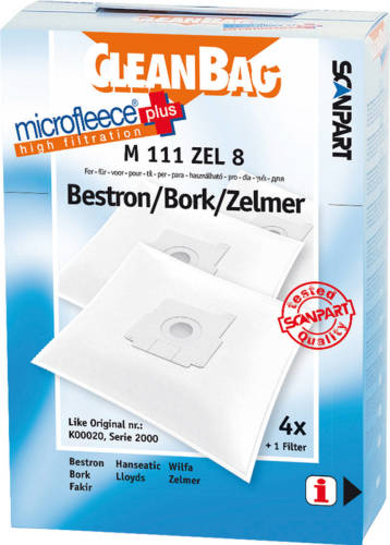 Scanpart M111zel8 Microfleese Stofzak Bestron K2000 Micro En