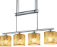 Trio Hanglamp Garda 77-150 Cm 4 X E14 Staal 28w Goud