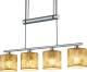 Trio Hanglamp Garda 77-150 Cm 4 X E14 Staal 28w Goud