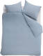 Beddinghouse Organic Basic Dekbedovertrek - Lits-jumeaux (240x200/220 Cm + 2 Slopen) - Katoen - Blue Grey