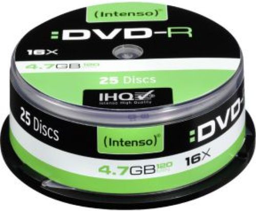1x25 Intenso DVD-R 4.7GB 16x Speed. Cakebox