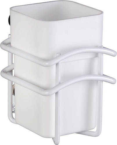 Wenko Tandenborstelhouder Classic Plus Staal/polypropyleen Wit