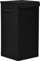 4Goodz Mdf Verstevigde Opvouwbare Wasmand 54 Liter 30x30x60 Cm - Zwart