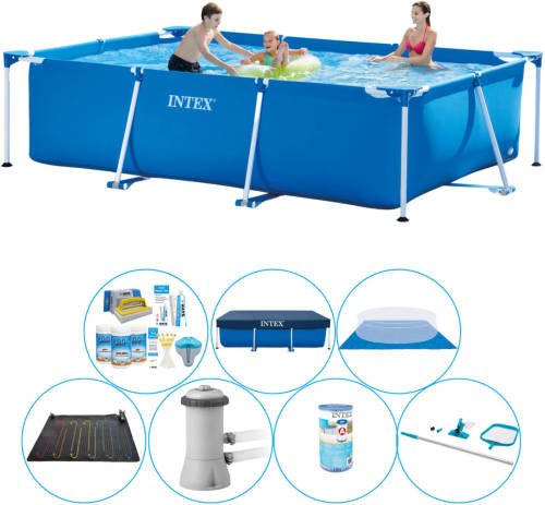 Intex Frame Pool Rechthoekig 300x200x75 Cm - Zwembad Pakket