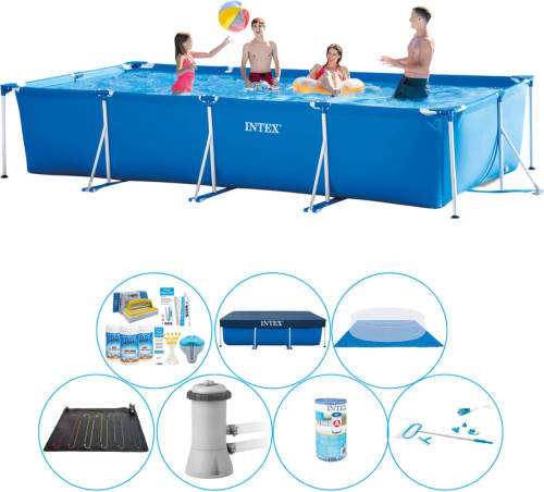 Intex Frame Pool Rechthoekig 450x220x84 Cm - Zwembad Set