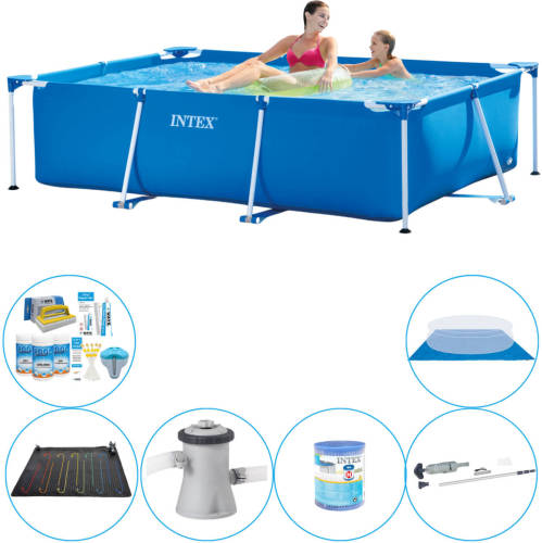 Intex Frame Pool Rechthoekig 220x150x60 Cm - 7-delig - Zwembad Deal