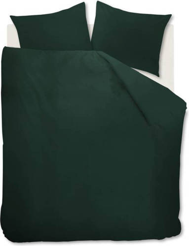 Beddinghouse Organic Basic Dekbedovertrek - 2-persoons (200x200/220 Cm + 2 Slopen) - Katoen - Dark Green