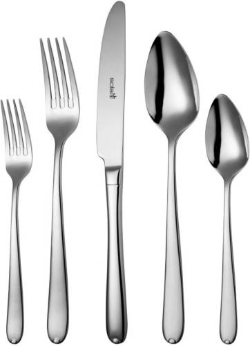 Sola - Fleurie - Bestekset 6 Persoons - 50 Delig - Zilverwit Edelstaal 18/10 - Hoogwaardig Rvs