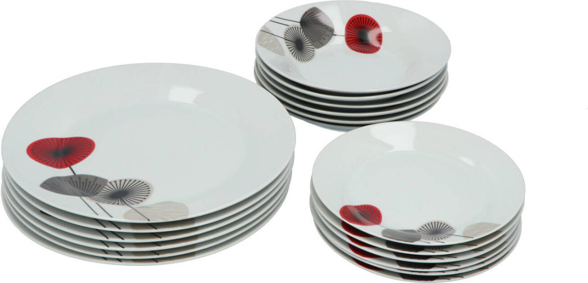 4Goodz Porseleinen Servies 6 Persoons 18 Delig - Osara